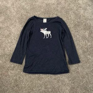 Navy blue Abercrombie kids shirt
